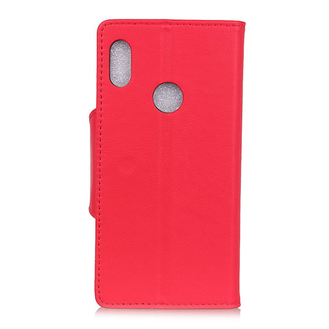 Custodia Portafoglio In Pelle Cover con Supporto L04 per BQ Vsmart joy 1 Rosso