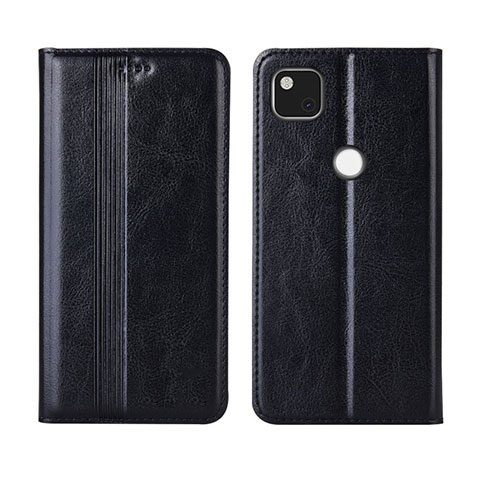 Custodia Portafoglio In Pelle Cover con Supporto L04 per Google Pixel 4a Nero