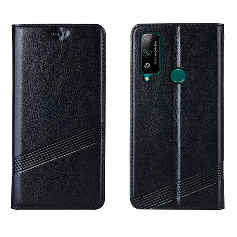 Custodia Portafoglio In Pelle Cover con Supporto L04 per Huawei Honor Play4T Nero