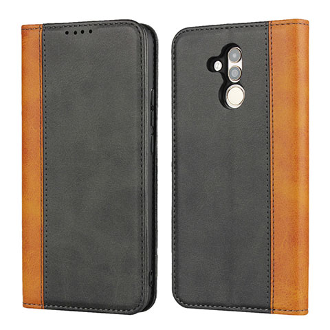 Custodia Portafoglio In Pelle Cover con Supporto L04 per Huawei Mate 20 Lite Nero