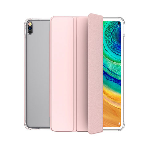 Custodia Portafoglio In Pelle Cover con Supporto L04 per Huawei MatePad 10.4 Rosa