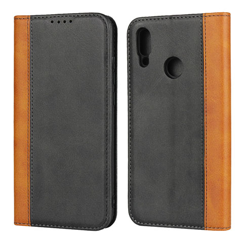 Custodia Portafoglio In Pelle Cover con Supporto L04 per Huawei P Smart (2019) Nero