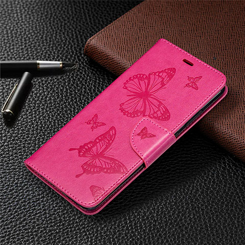 Custodia Portafoglio In Pelle Cover con Supporto L04 per Nokia 5.3 Rosa Caldo