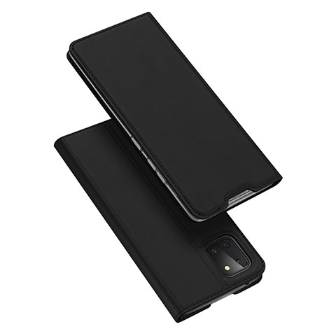 Custodia Portafoglio In Pelle Cover con Supporto L04 per Samsung Galaxy A81 Nero