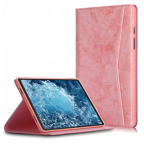 Custodia Portafoglio In Pelle Cover con Supporto L04 per Samsung Galaxy Tab A7 Wi-Fi 10.4 SM-T500 Rosa