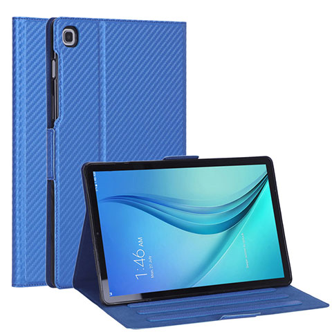 Custodia Portafoglio In Pelle Cover con Supporto L04 per Samsung Galaxy Tab S5e Wi-Fi 10.5 SM-T720 Blu