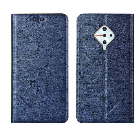 Custodia Portafoglio In Pelle Cover con Supporto L04 per Vivo S1 Pro Blu