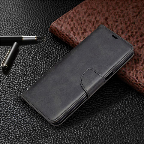 Custodia Portafoglio In Pelle Cover con Supporto L04 per Xiaomi Redmi Note 9 Pro Max Nero