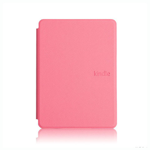 Custodia Portafoglio In Pelle Cover con Supporto L05 per Amazon Kindle Paperwhite 6 inch Rosa