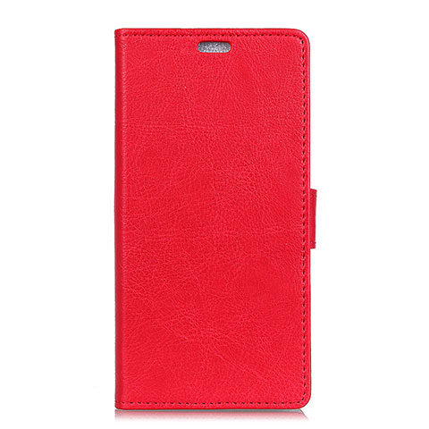 Custodia Portafoglio In Pelle Cover con Supporto L05 per Asus Zenfone Max Plus M1 ZB570TL Rosso