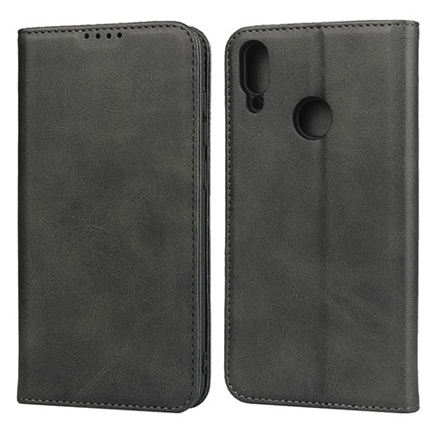 Custodia Portafoglio In Pelle Cover con Supporto L05 per Huawei Enjoy 9 Nero