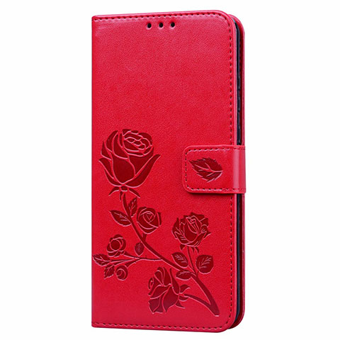 Custodia Portafoglio In Pelle Cover con Supporto L05 per Huawei Honor 9A Rosso