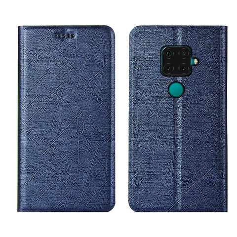 Custodia Portafoglio In Pelle Cover con Supporto L05 per Huawei Mate 30 Lite Blu