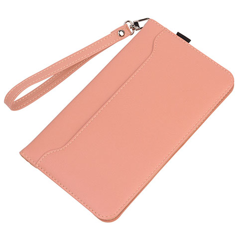 Custodia Portafoglio In Pelle Cover con Supporto L05 per Huawei MatePad 10.4 Rosa