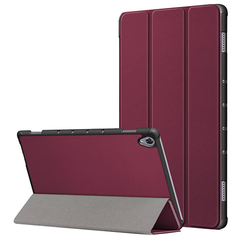 Custodia Portafoglio In Pelle Cover con Supporto L05 per Huawei MatePad 10.8 Rosso Rosa