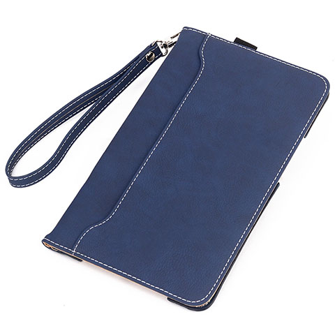 Custodia Portafoglio In Pelle Cover con Supporto L05 per Huawei MatePad Blu