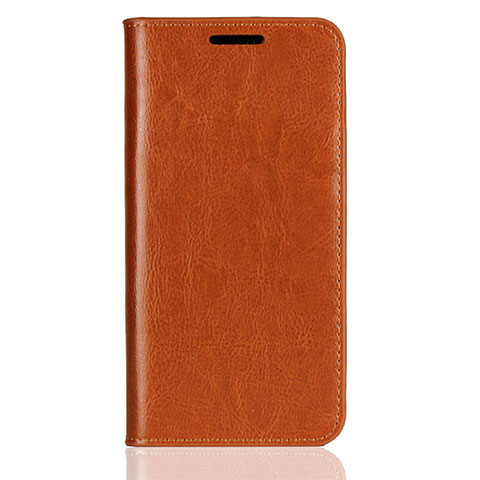 Custodia Portafoglio In Pelle Cover con Supporto L05 per Huawei P20 Lite Arancione