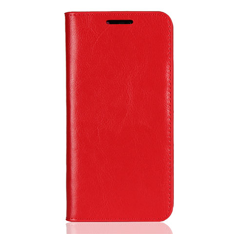 Custodia Portafoglio In Pelle Cover con Supporto L05 per Huawei P20 Lite Rosso