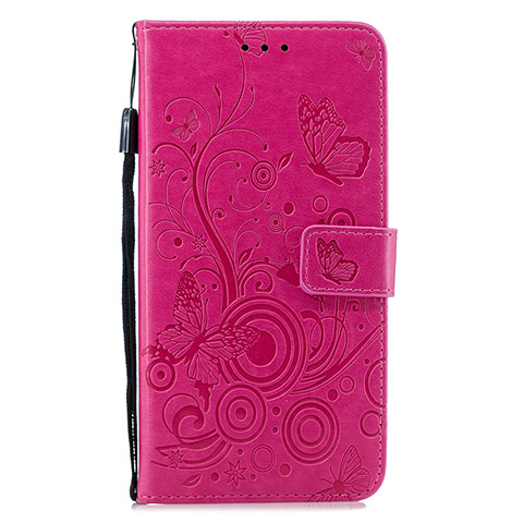 Custodia Portafoglio In Pelle Cover con Supporto L05 per Huawei P30 Rosa Caldo