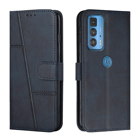 Custodia Portafoglio In Pelle Cover con Supporto L05 per Motorola Moto Edge S Pro 5G Blu