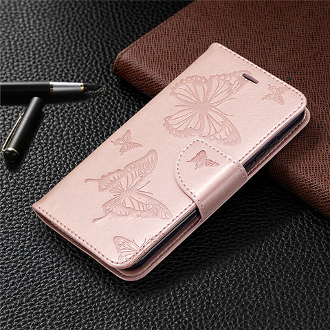 Custodia Portafoglio In Pelle Cover con Supporto L05 per Nokia 1.3 Oro Rosa