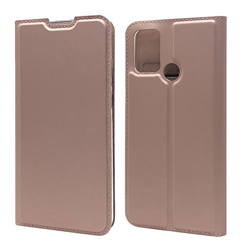 Custodia Portafoglio In Pelle Cover con Supporto L06 per Huawei Honor 9A Oro Rosa