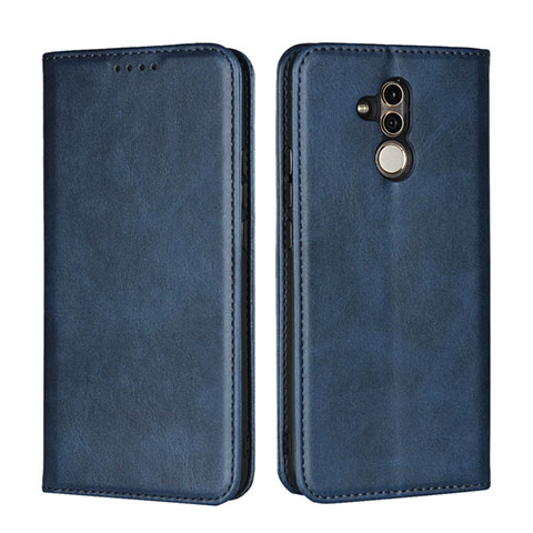 Custodia Portafoglio In Pelle Cover con Supporto L06 per Huawei Mate 20 Lite Blu
