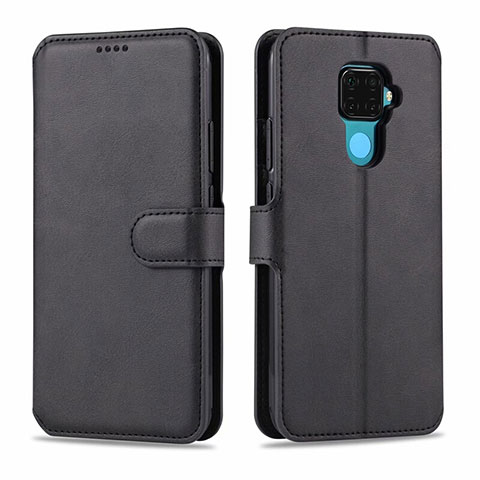 Custodia Portafoglio In Pelle Cover con Supporto L06 per Huawei Mate 30 Lite Nero