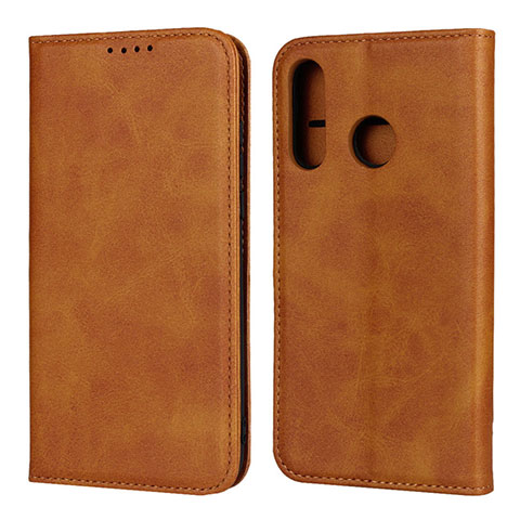 Custodia Portafoglio In Pelle Cover con Supporto L06 per Huawei P30 Lite Arancione