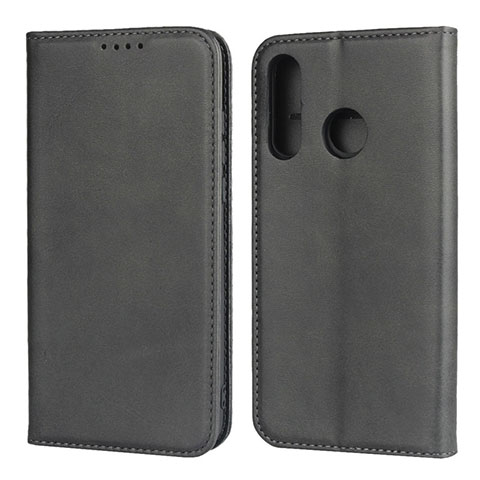 Custodia Portafoglio In Pelle Cover con Supporto L06 per Huawei P30 Lite Nero