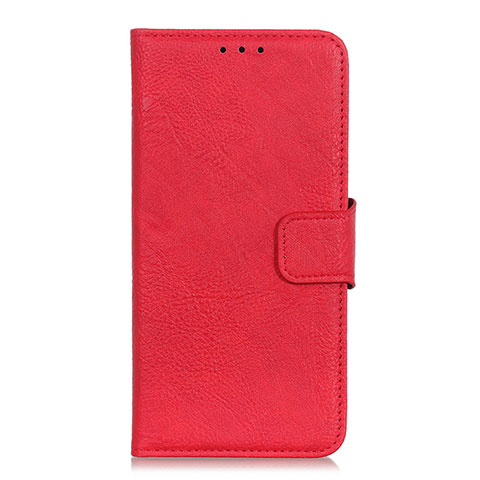 Custodia Portafoglio In Pelle Cover con Supporto L06 per OnePlus 7T Pro 5G Rosso