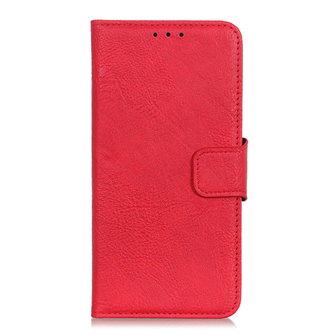 Custodia Portafoglio In Pelle Cover con Supporto L06 per OnePlus 7T Rosso
