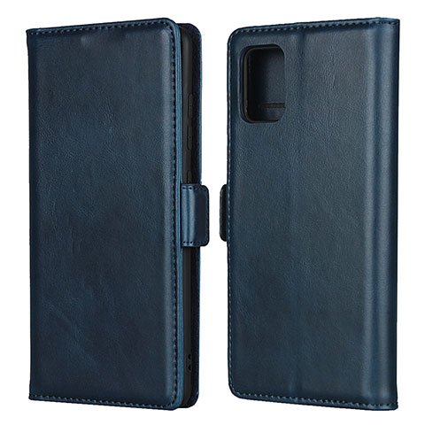 Custodia Portafoglio In Pelle Cover con Supporto L06 per Samsung Galaxy A51 4G Blu