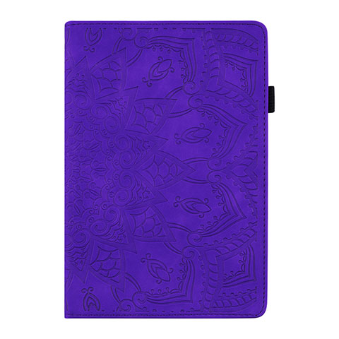 Custodia Portafoglio In Pelle Cover con Supporto L06 per Samsung Galaxy Tab S6 Lite 10.4 SM-P610 Viola