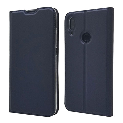 Custodia Portafoglio In Pelle Cover con Supporto L06 per Xiaomi Redmi Note 7 Blu