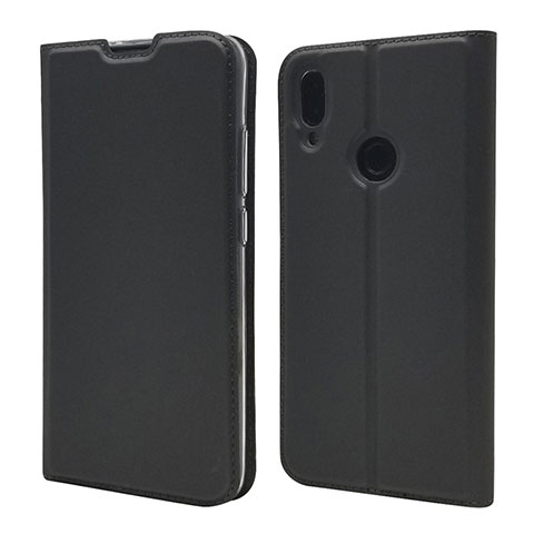 Custodia Portafoglio In Pelle Cover con Supporto L06 per Xiaomi Redmi Note 7 Pro Nero