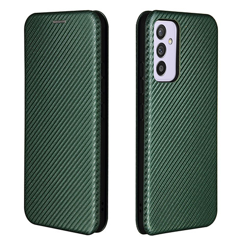 Custodia Portafoglio In Pelle Cover con Supporto L06Z per Samsung Galaxy A05s Verde