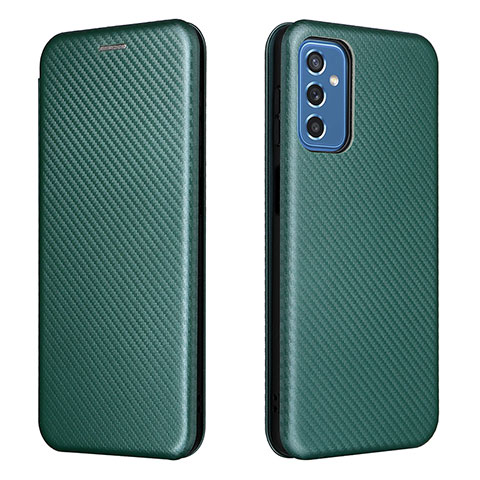Custodia Portafoglio In Pelle Cover con Supporto L06Z per Samsung Galaxy M52 5G Verde