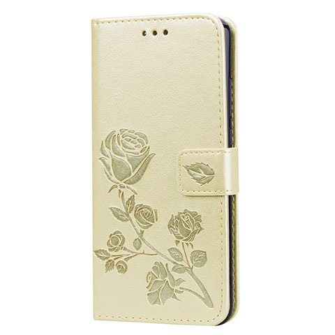 Custodia Portafoglio In Pelle Cover con Supporto L07 per Huawei Honor 8X Oro