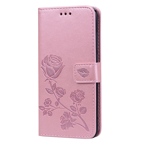 Custodia Portafoglio In Pelle Cover con Supporto L07 per Huawei Honor 8X Oro Rosa