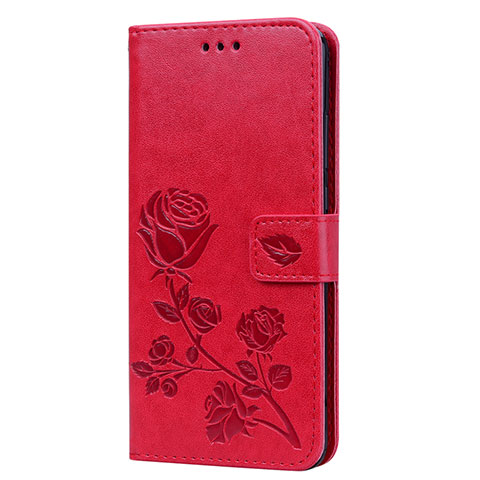Custodia Portafoglio In Pelle Cover con Supporto L07 per Huawei Honor View 10 Lite Rosso