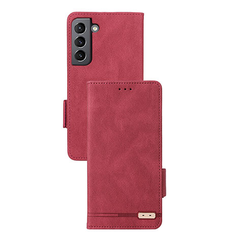 Custodia Portafoglio In Pelle Cover con Supporto L07Z per Samsung Galaxy S24 5G Rosso