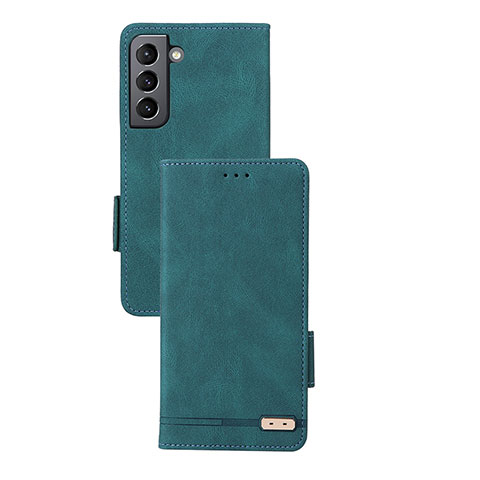 Custodia Portafoglio In Pelle Cover con Supporto L07Z per Samsung Galaxy S24 5G Verde