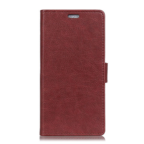 Custodia Portafoglio In Pelle Cover con Supporto L08 per Asus Zenfone 5 ZE620KL Rosso Rosa