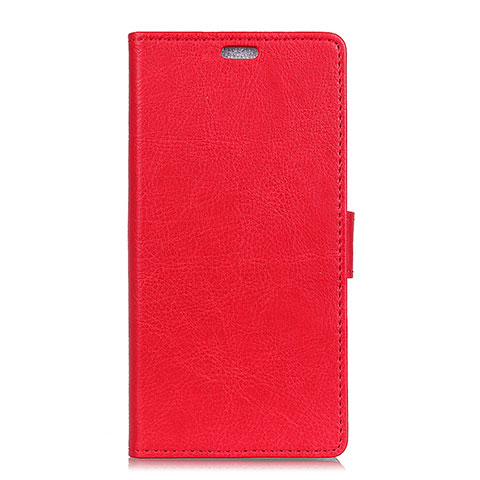 Custodia Portafoglio In Pelle Cover con Supporto L08 per Asus Zenfone 5 ZS620KL Rosso