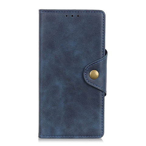 Custodia Portafoglio In Pelle Cover con Supporto L08 per Huawei Y8p Blu