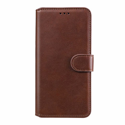 Custodia Portafoglio In Pelle Cover con Supporto L08 per Xiaomi Redmi Note 9 Pro Max Marrone