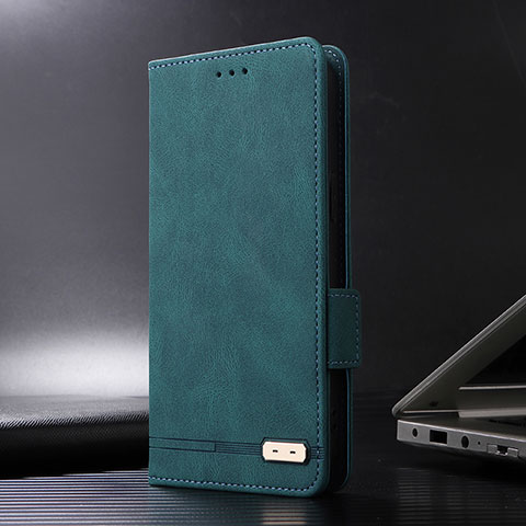 Custodia Portafoglio In Pelle Cover con Supporto L08Z per Xiaomi Poco X3 NFC Verde