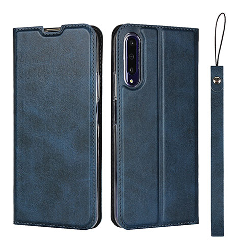 Custodia Portafoglio In Pelle Cover con Supporto L09 per Huawei Y9s Blu