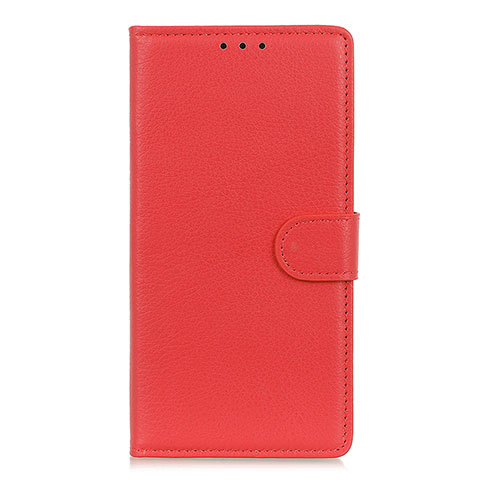 Custodia Portafoglio In Pelle Cover con Supporto L09 per Motorola Moto Edge Rosso